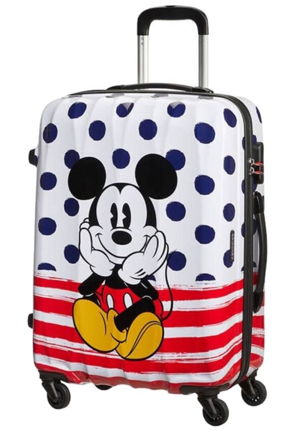 Mediana walizki 65 cm Mickey Blue Dots DISNEY Legends of AMERICAN TOURISTER