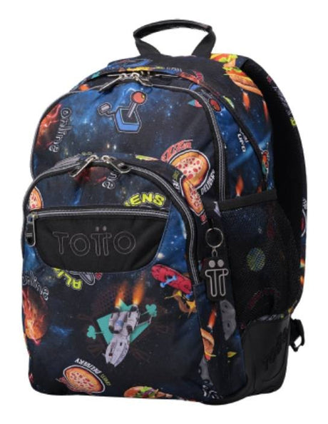 School backpack - crayoles- 2cj - galaxy of TOTTO