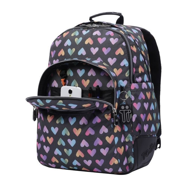 School Backpack - Crayoles- 3YJ - harten van kleuren van TOTTO