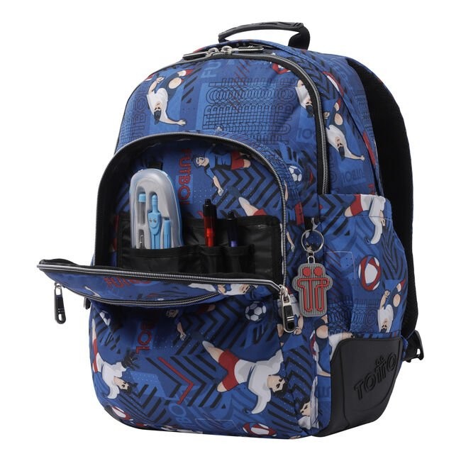 School Backpack - Crayoles- 3JH - Voetbalprint TOTTO