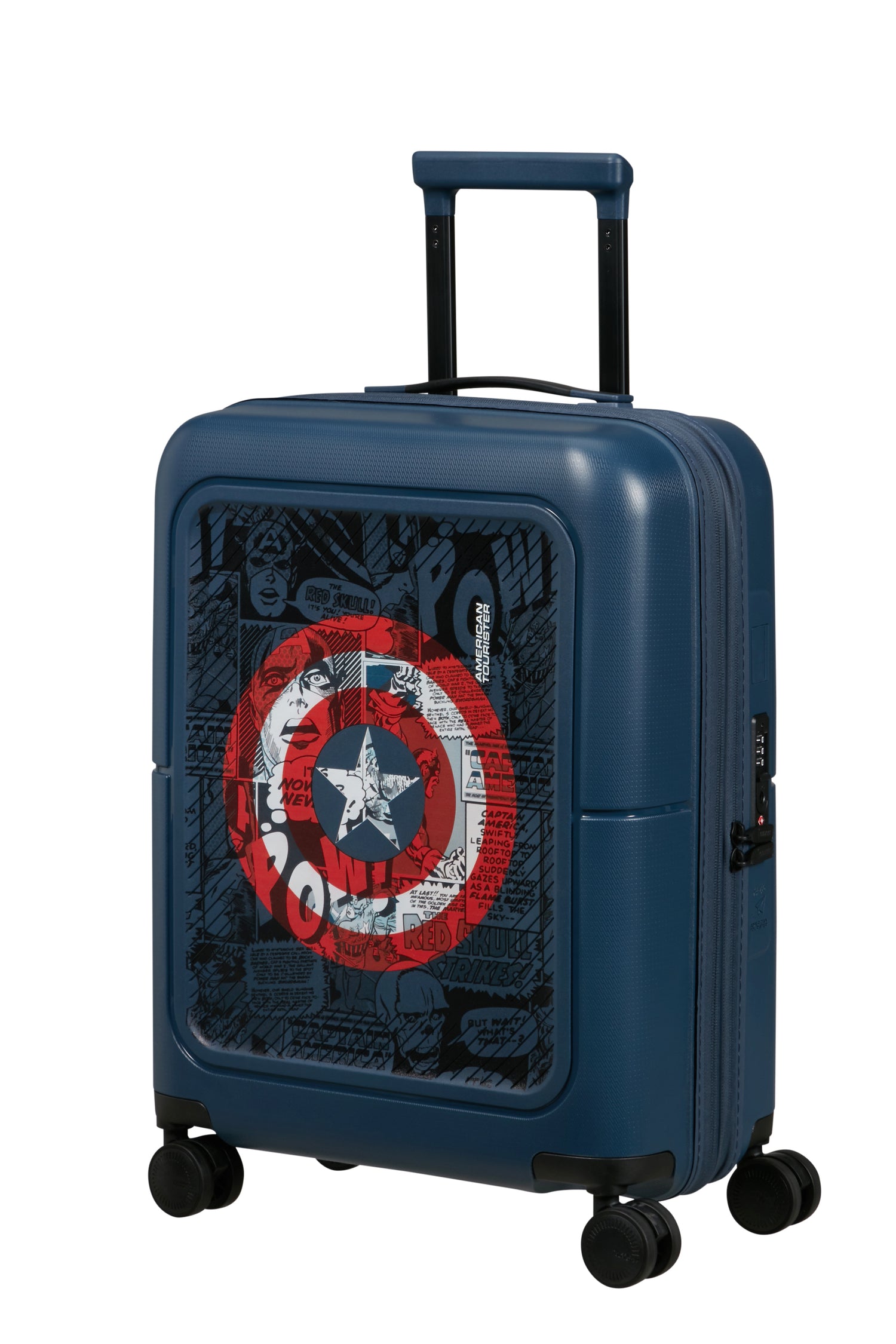 AMERICAN TOURISTER Walizka kabinowa Rozszerzalny Dashpop MARVEL - Capt America Shield