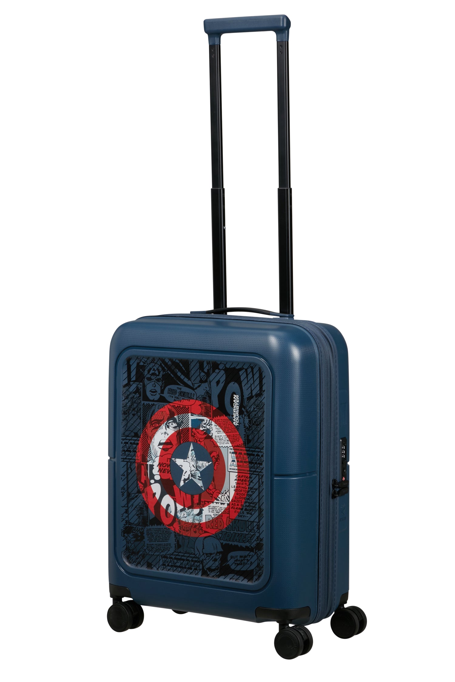 AMERICAN TOURISTER Walizka kabinowa Rozszerzalny Dashpop MARVEL - Capt America Shield