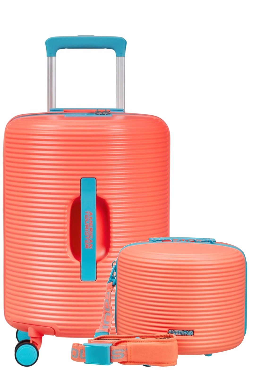 AMERICAN TOURISTER Pakiet wózka Rollio 52/18 cm i torba