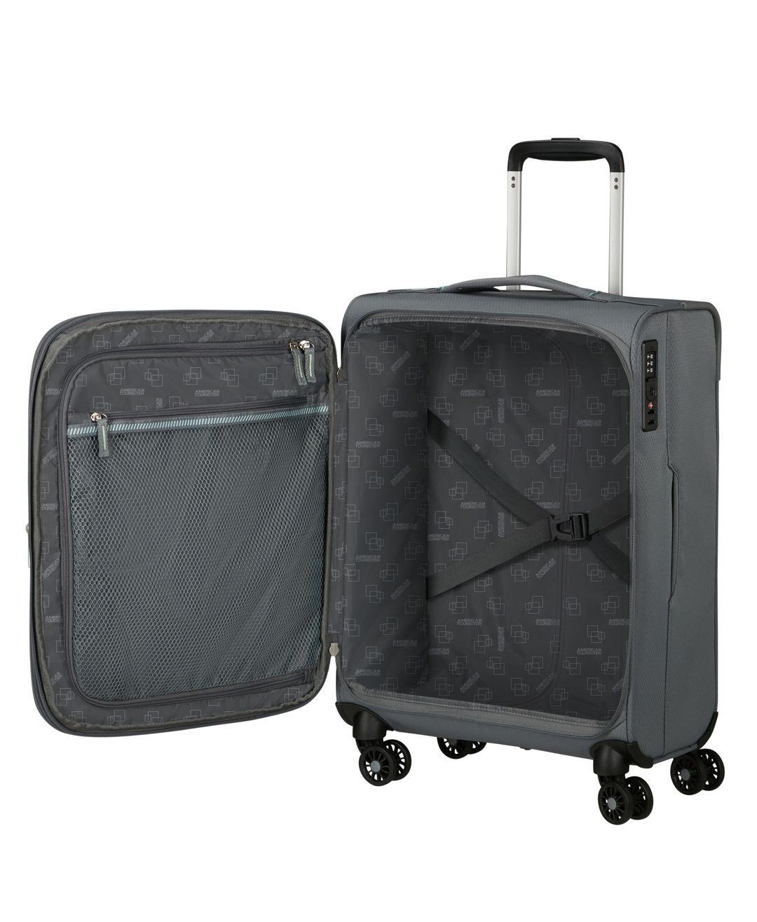 AMERICAN TOURISTER Rozszerzalny wózek kabiny 55 cm lotniczy