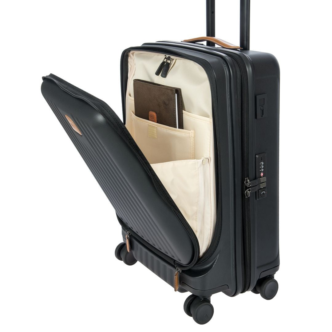 Bric Capri Trolley Rígido Expandível 55cm com bolso