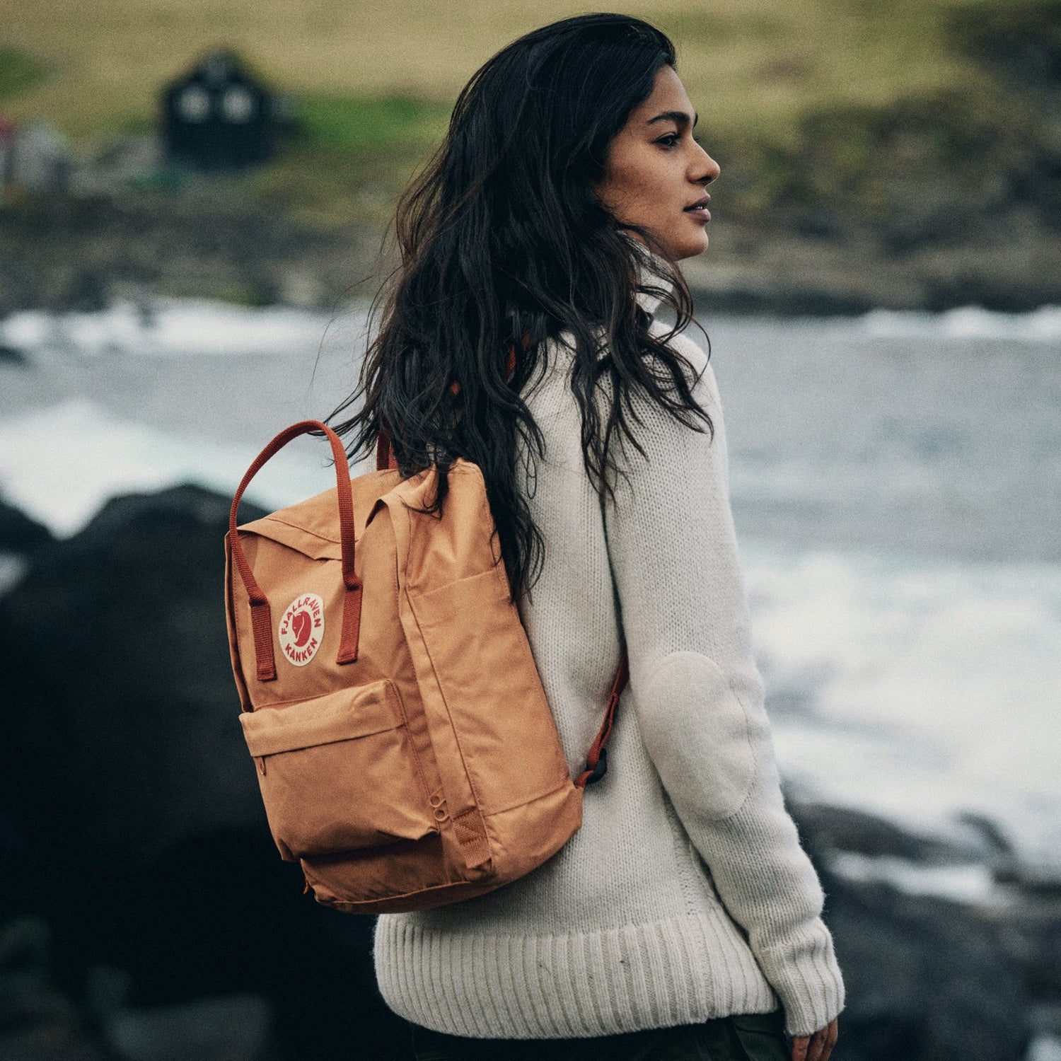 Mochila clássica de Känken de areia de pêssego de fjallraven