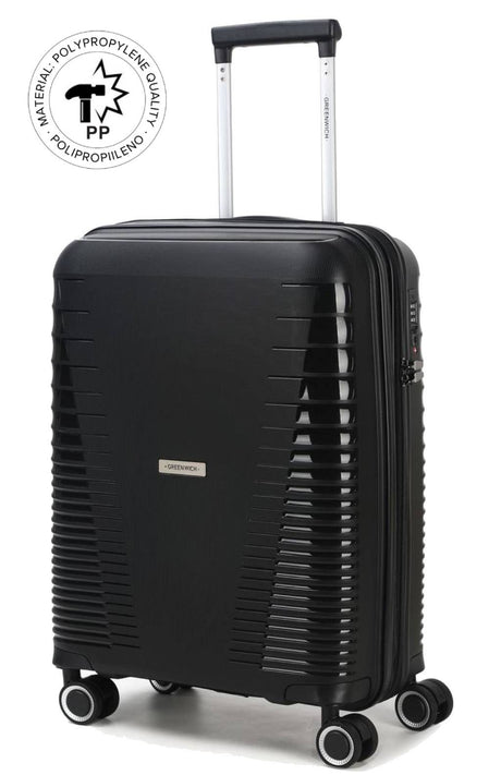 Valise cabine Polypropylène extensible manille - 55 cm GREENWICH Noir 1