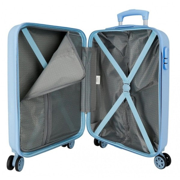 Valise cabine rigide  Disney Mickey Signature 55 cm bleu