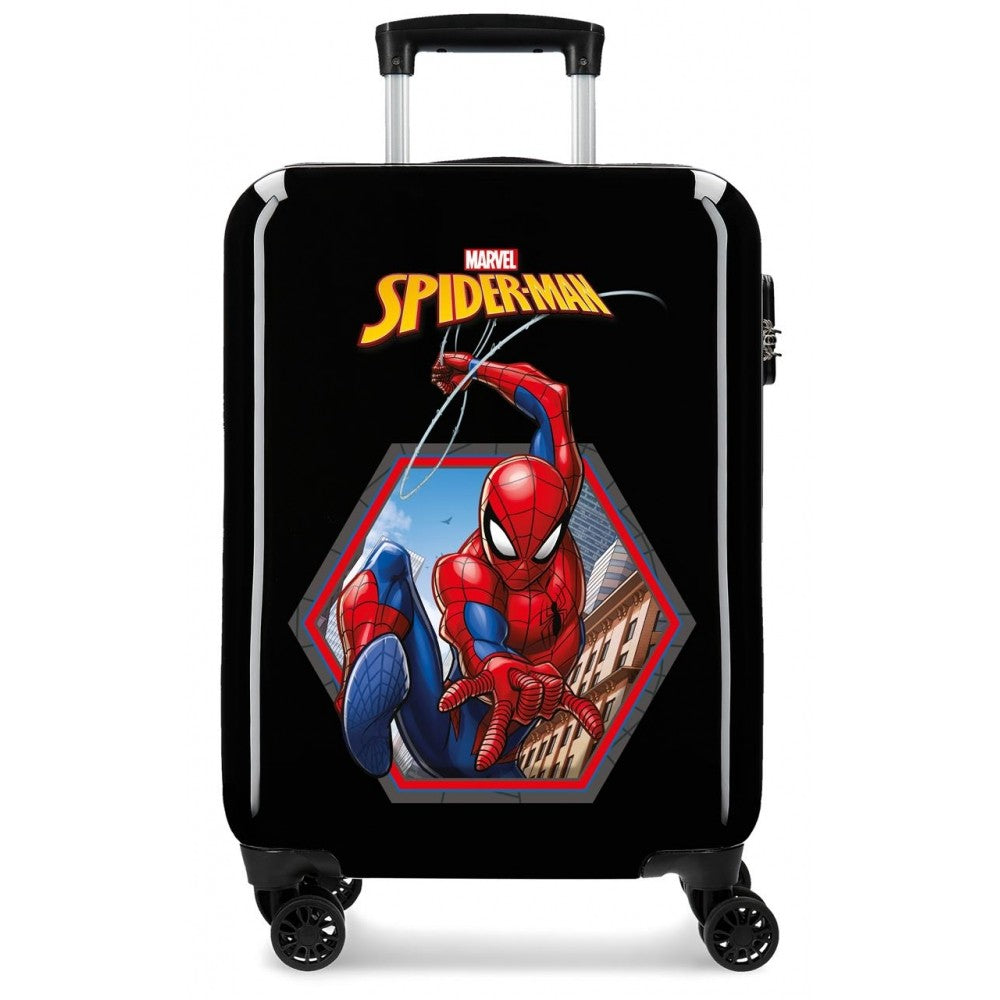 Cabin suitcase Rigid Spiderman Geo Blue