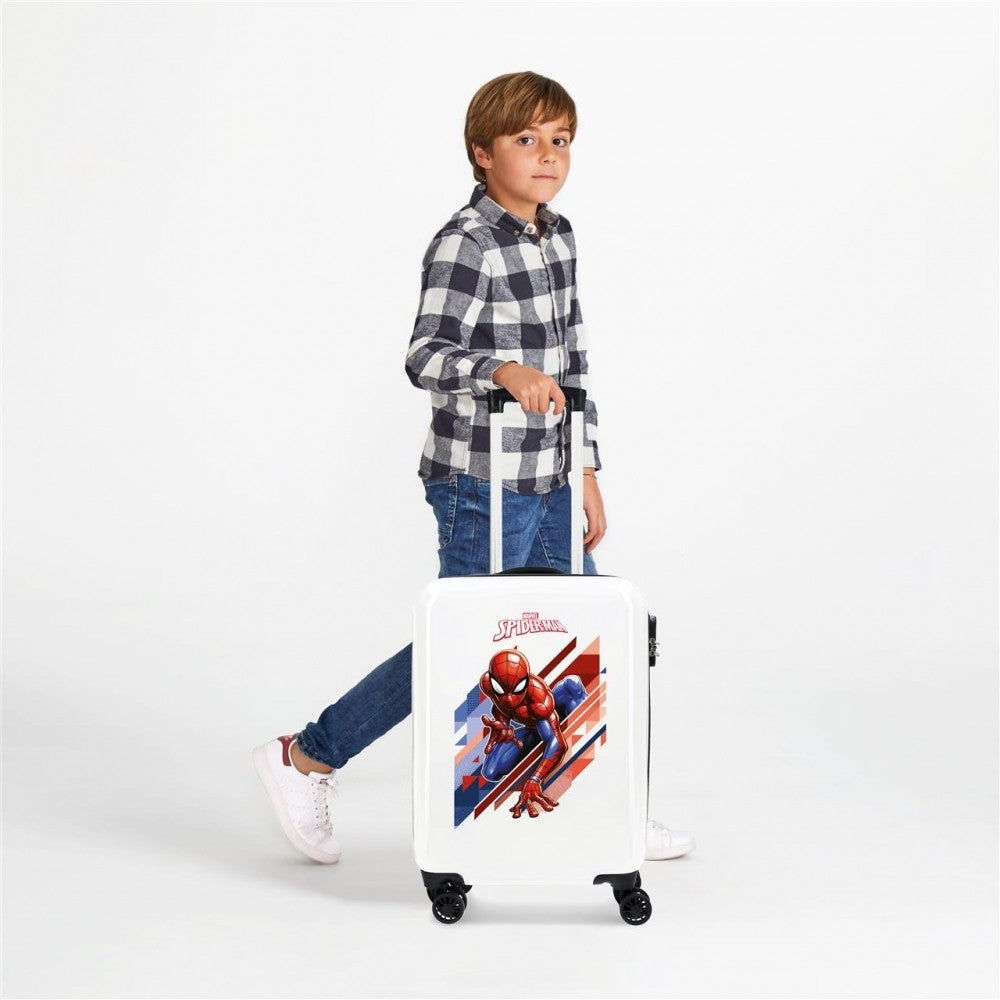 Cabin suitcase Rigid Spiderman Geo Blue