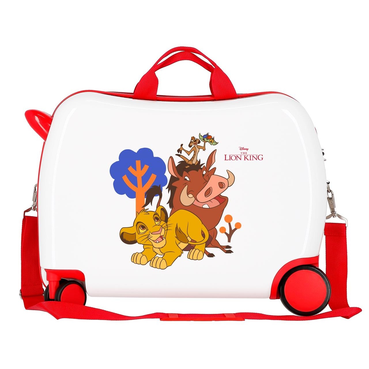 Valise pour enfants DISNEY 2 roues multidirectionnelles Simba & Friends