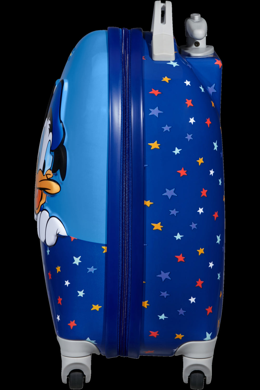 Mickey und Donald spielt den Kinderkoffer von Kinder Disney Ultimate 2.0 Samsonite