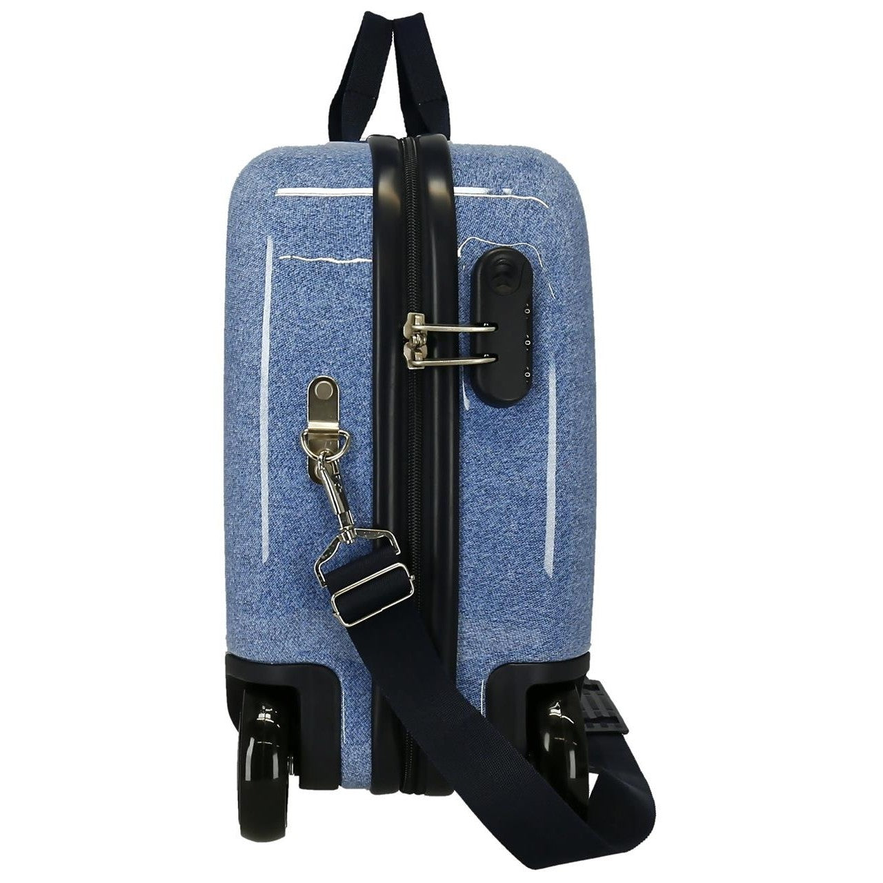 Children's suitcase Stitch Means Family 2 multidirectional wheels