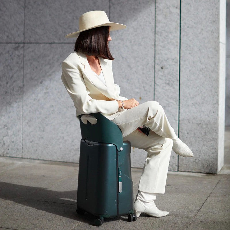 MIAMILY Medium suitcase with seat -check in- Mist Gray