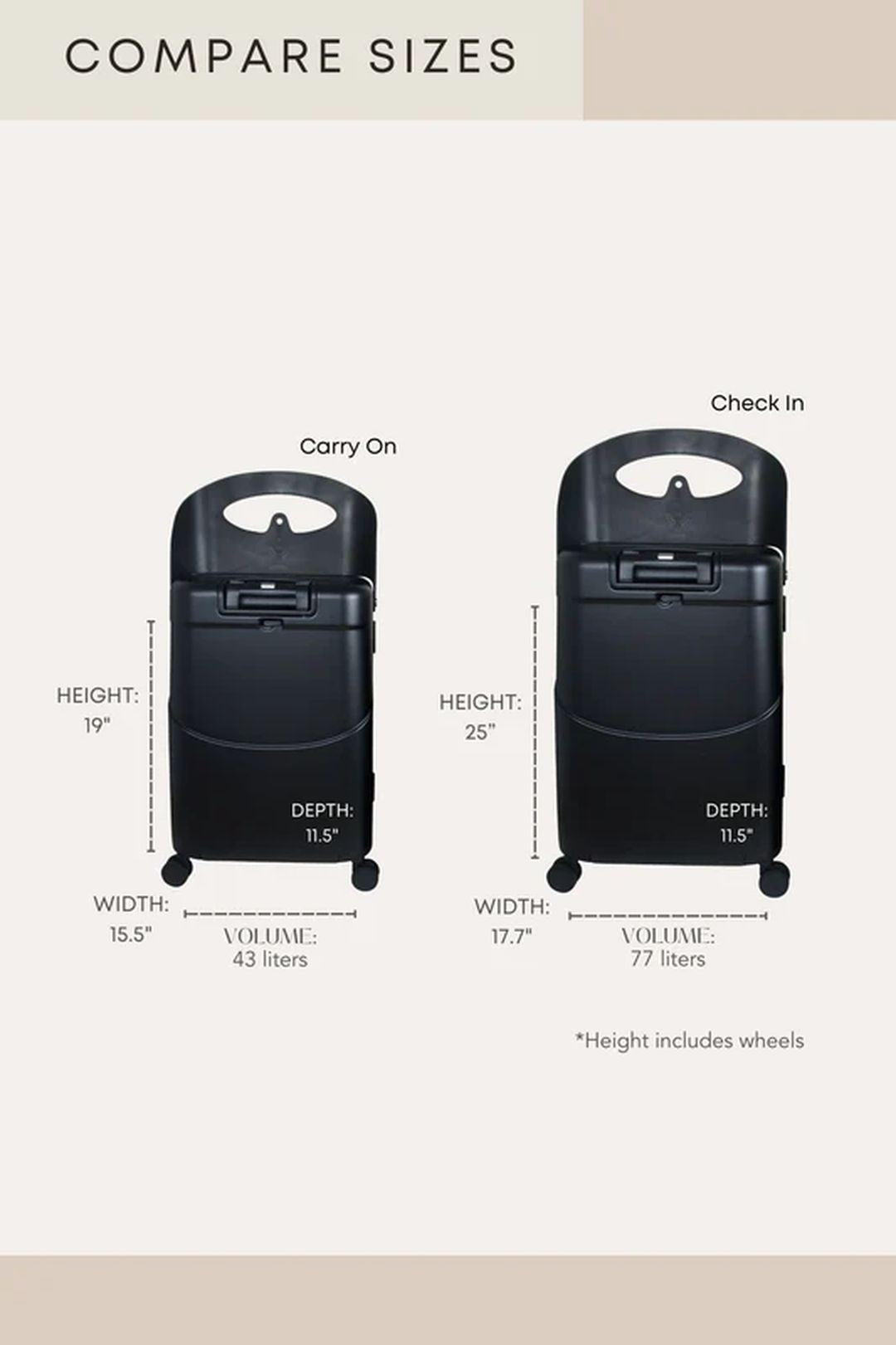 MIAMILY Medium suitcase with seat -check in- Mist Gray