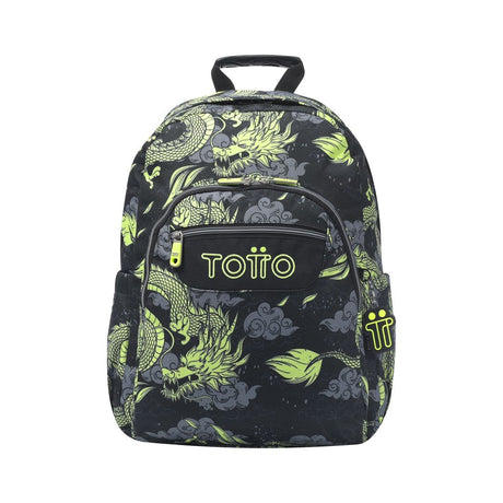 TOTTO Mochila da escola Adaptável a carros acuareles - 7c3 Dragonia