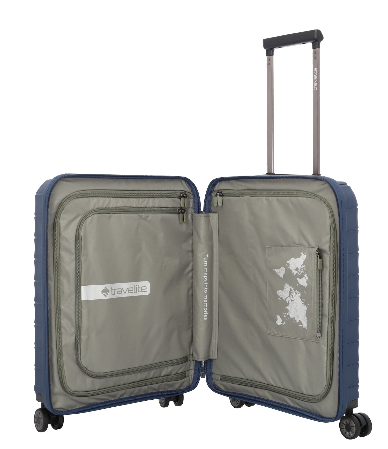 TRAVELITE Kabinenkoffer MOOBY 55 cm recyceltes Polypropylen