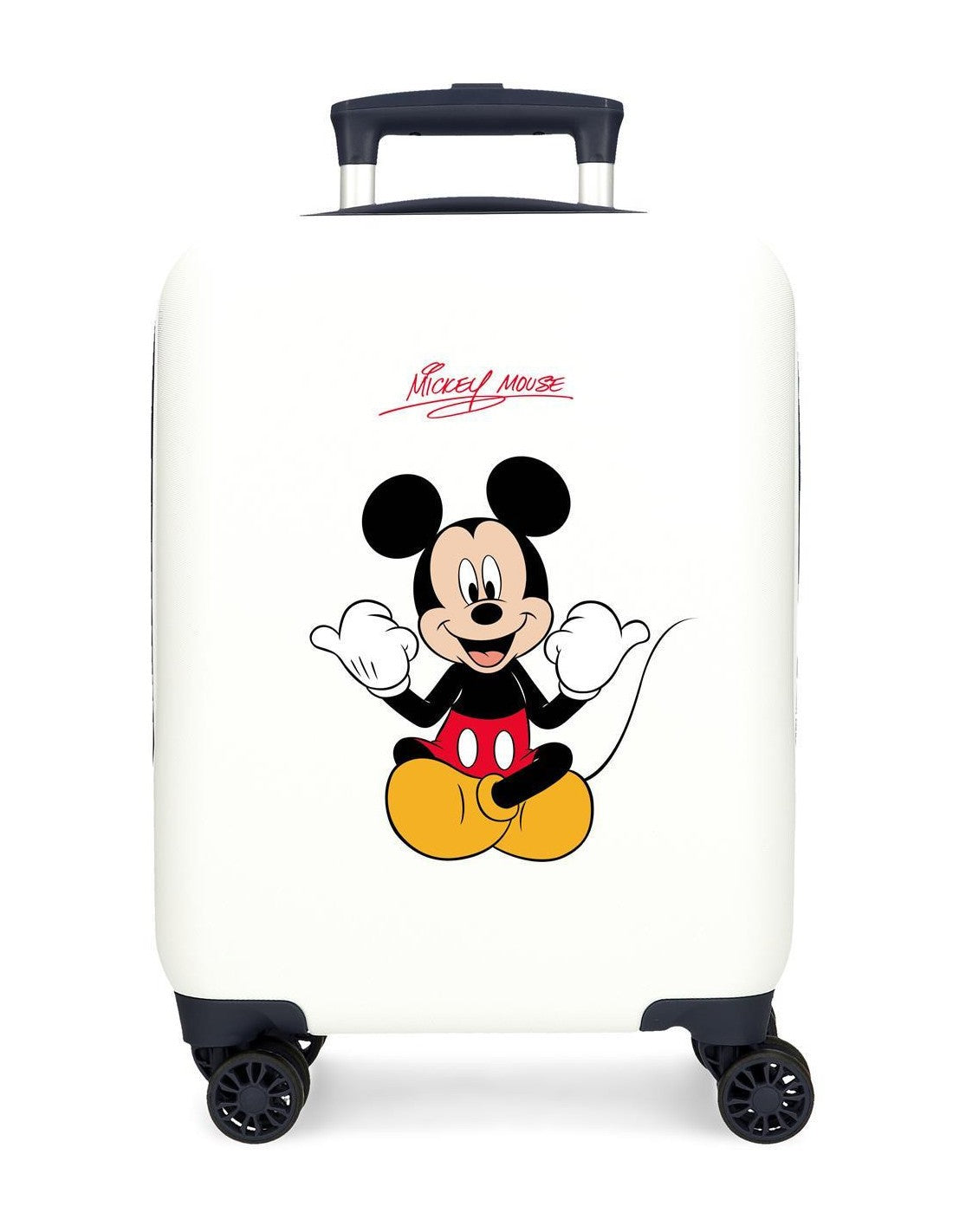 Trolley ABS 50 cm.4R Mickey Cheerful White