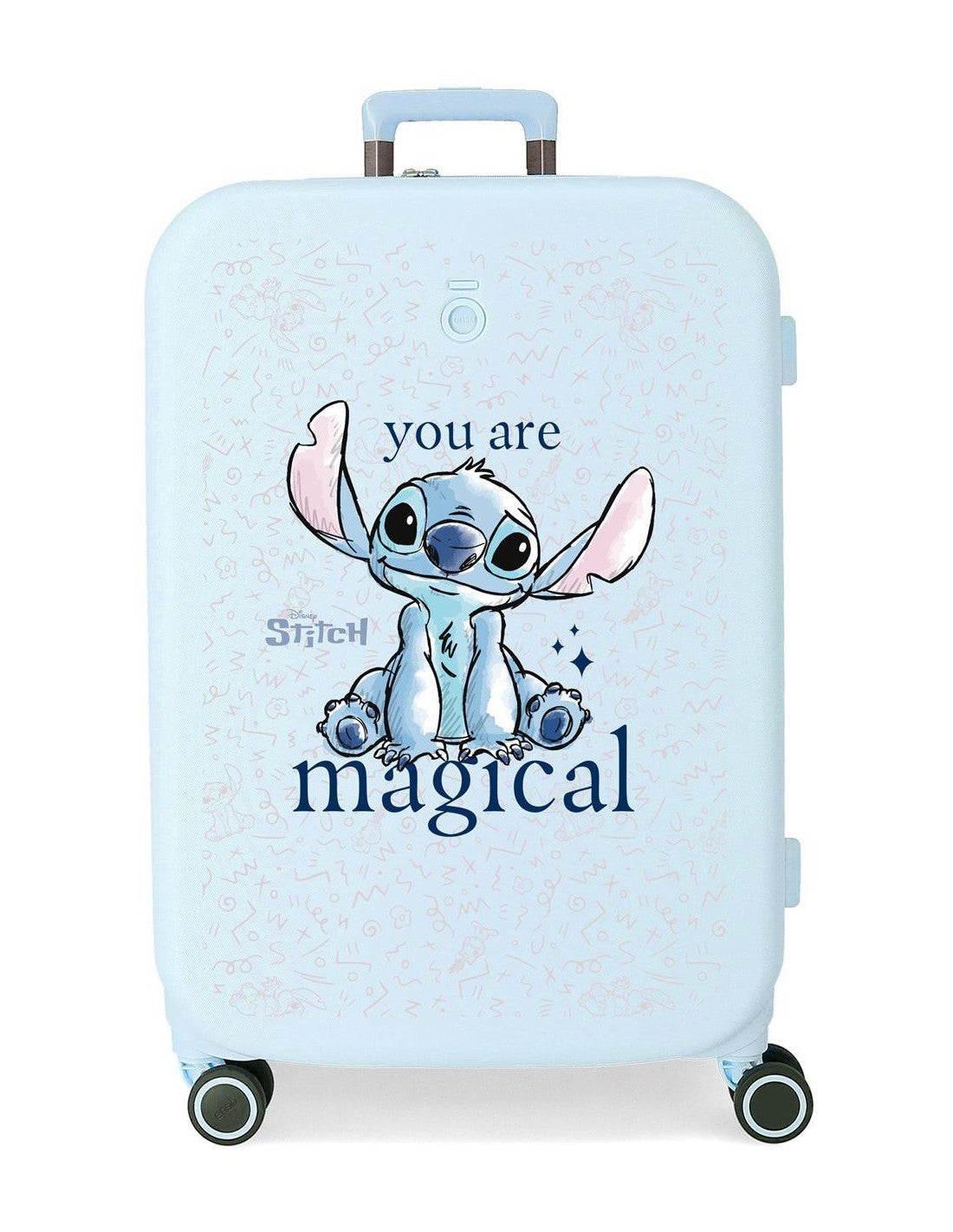 Trolley ABS 70cm.4R.stitch you are magical ext